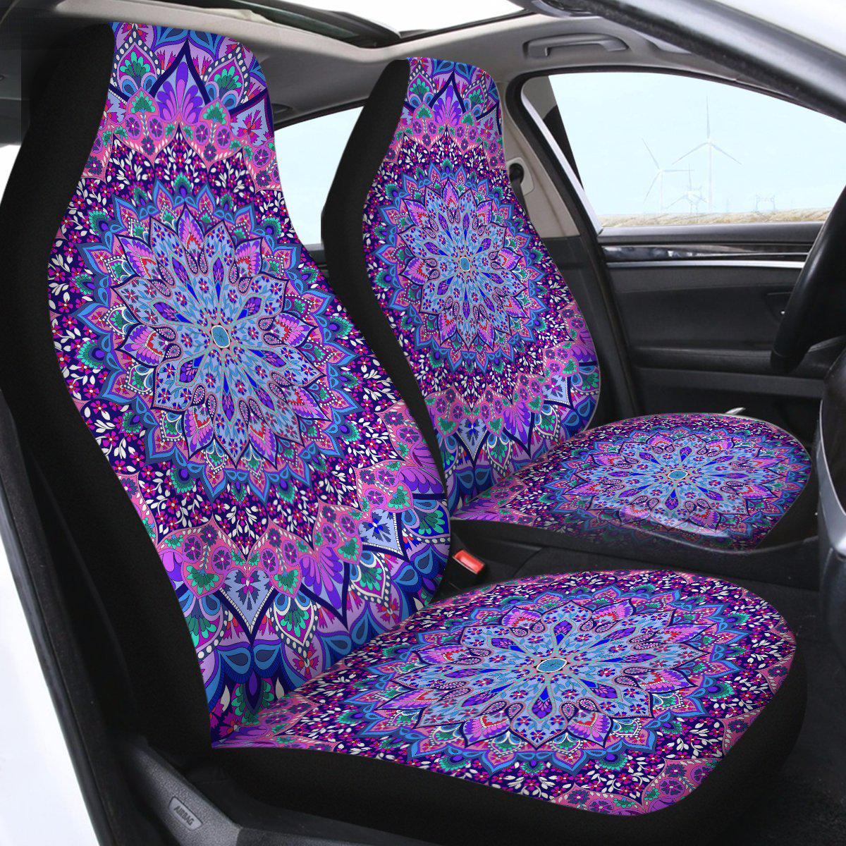 Vibrant Car Seat Cover for Women, Boho Car seat Cover, Artistic hot Car seat Cover