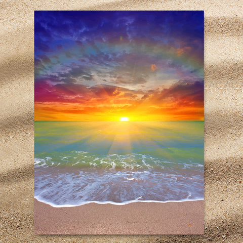 Sunset Beach Jumbo Beach Towel