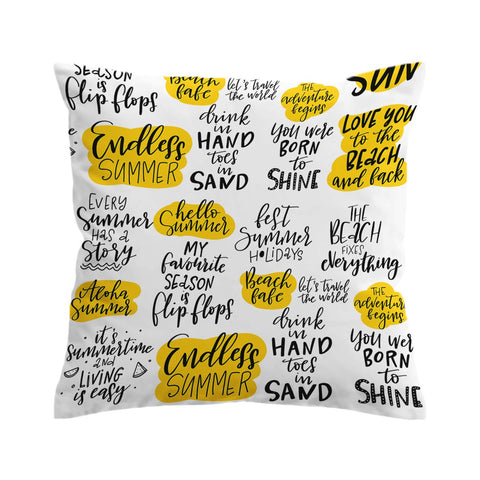 Beach Quotes Outdoor Cushion Cover