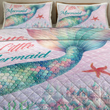 Mermaid Tale Quilted Coverlet - Lightweight, Breathable and Super Soft