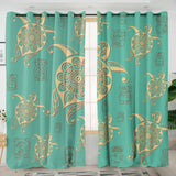 Turtles in Turquoise Blackout Curtains