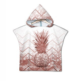 The Golden Pineapple Quick-Dry Hooded Poncho Towel