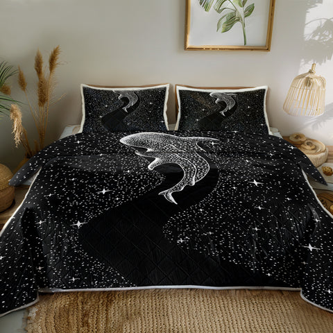 Starry Ocean Quilted Coverlet - Lightweight, Breathable and Super Soft