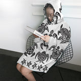 Pacific Turtle Dance Wearable Blanket Hoodie
