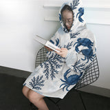 Sea Crab Wonders Wearable Blanket Hoodie