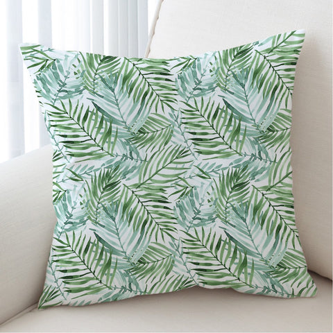 Tropical Palm Leaves Outdoor Cushion Cover
