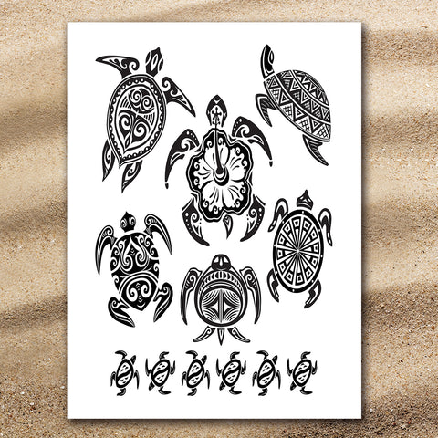 Pacific Turtle Dance Jumbo Towel
