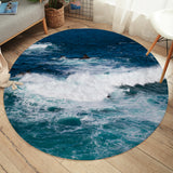 Ocean Round Floor Mat