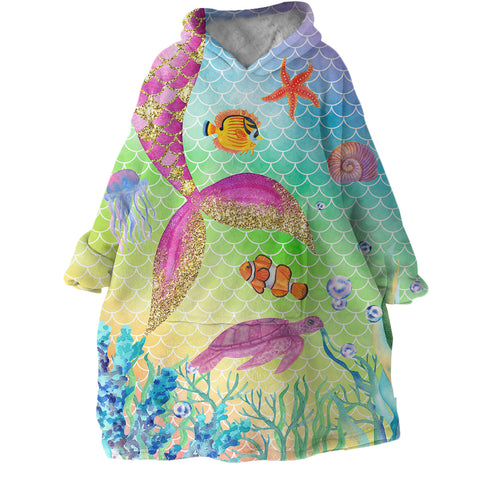 Mermaid Life Wearable Blanket Hoodie