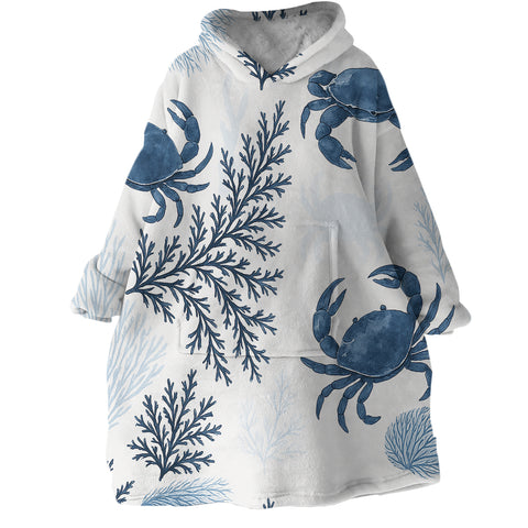 Sea Crab Wonders Wearable Blanket Hoodie