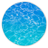 Turquoise Sea Round Floor Mat