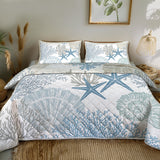 Coastal Coral Quilted Coverlet - Lightweight, Breathable and Super Soft