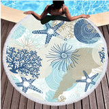 Beach Treasures Round Beach Towel