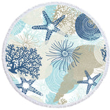 Beach Treasures Round Beach Towel