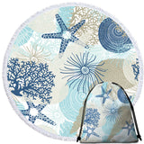 Beach Treasures Round Beach Towel