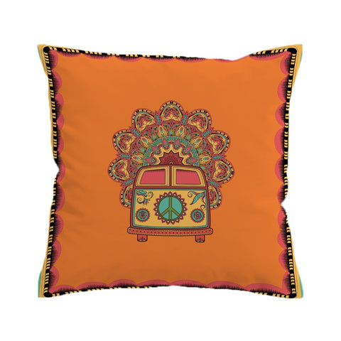 The Happy Bus Outdoor Cushion Cover