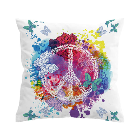 Peace on the Beach Outdoor Cushion Cover