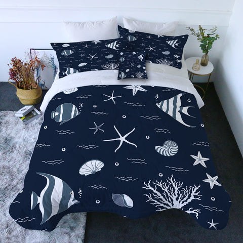 Blue Ocean Quilt Set