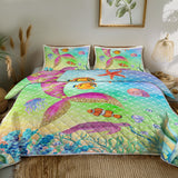 Mermaid Life Quilted Coverlet - Lightweight, Breathable and Super Soft