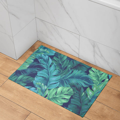 Tropical Leaves Bath Mat