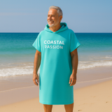 Peace on the Beach Quick-Dry Hooded Poncho Towel