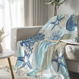 Beach Treasures Flannel Fleece Blanket