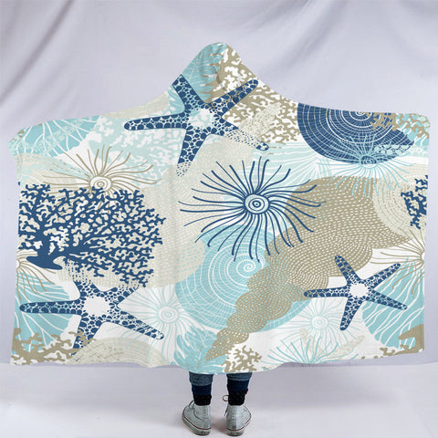 Beach Treasures Hooded Blanket