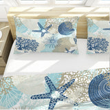 Beach Treasures Reversible Bed Cover Set