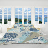 Beach Treasures Reversible Bed Cover Set