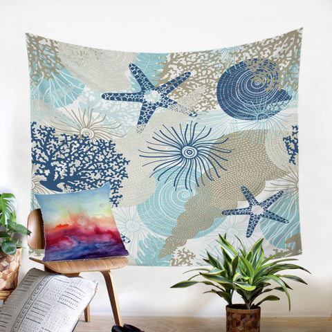 Beach Treasures Tapestry