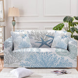 Coastal Coral Couch Cover