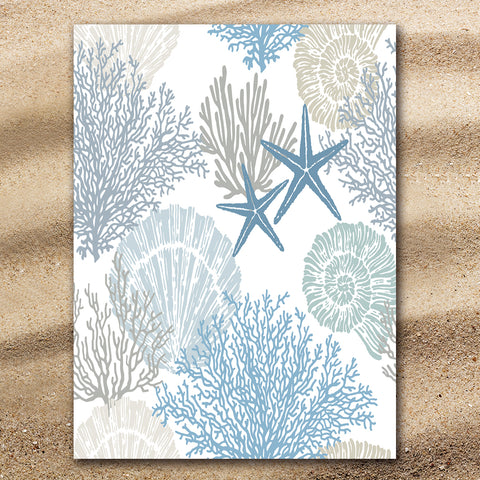 Coastal Coral Jumbo Towel