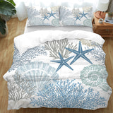 Coastal Coral Quilt Cover Set