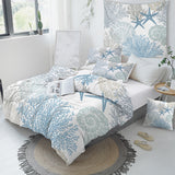 Coastal Coral Quilt Cover Set