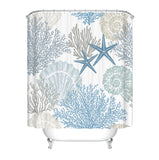 Coastal Coral Shower Curtain