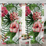 Tropical Hibiscus Blackout Curtains