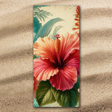 Hibiscus Flower Jumbo Beach Towel