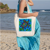 Hibiscus Sea Turtle Beach Tote