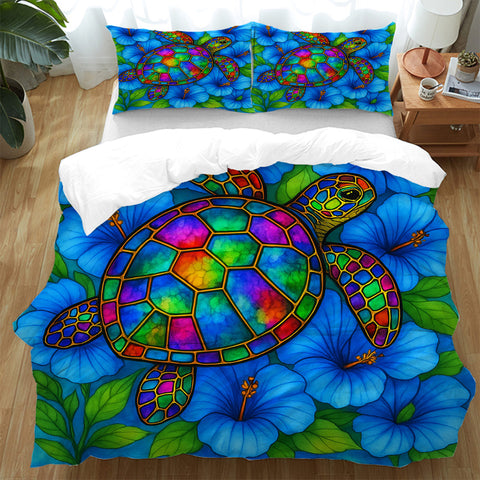 Hibiscus Sea Turtle Doona Cover Set