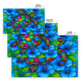 Hibiscus Sea Turtle Rug