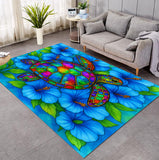 Hibiscus Sea Turtle Rug