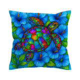 Hibiscus Sea Turtle Quilt Cover Set