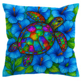 Hibiscus Sea Turtle Quilt Cover Set
