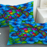 Hibiscus Sea Turtle Quilt Cover Set