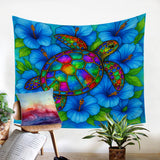 Hibiscus Sea Turtle Quilt Cover Set