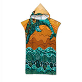 Jumping Dolphin Quick-Dry Hooded Poncho Towel