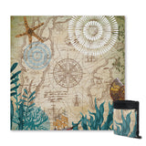 Nautical Chart Jumbo Beach Towel