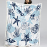 Ocean Blues Bedspread Blanket