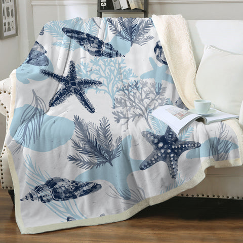 Ocean Blues Bedspread Blanket