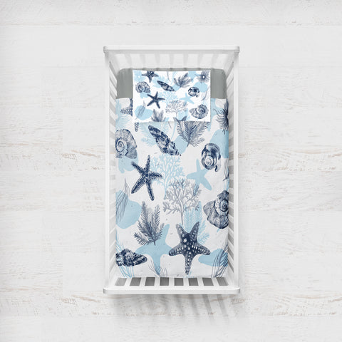 Ocean Blues Cot Bedding